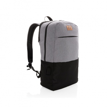 Logotrade promotional gifts photo of: Modern 15.6" USB & RFID laptop backpack PVC free